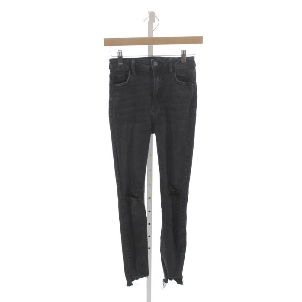 Hidden Womens Skinny Jeans Black Cotton Mid Rise Size 26